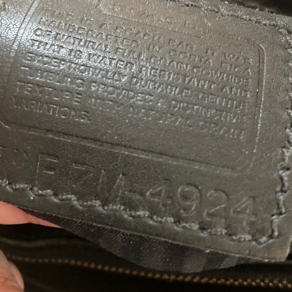 Coach VINTAGE 90’s  Black pebbled  Leather Shoulder Bag No-4924 NO CALLOUTS - Picture 9 of 13